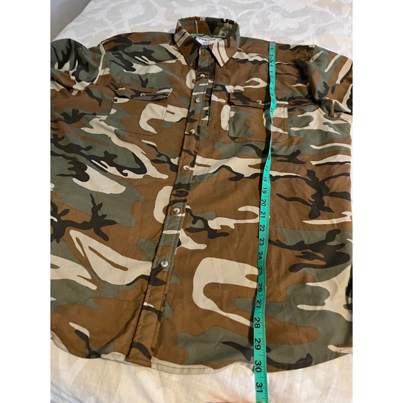 Poncho camouflage button up magnetic pockets men's X-Large - Picture 11 of 12